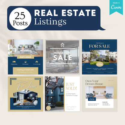 Real Estate LinkedIn Posts - Social Media Template