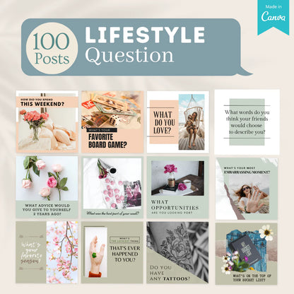 400 Lifestyle Posts (Vol. 2) - Social Media Templates