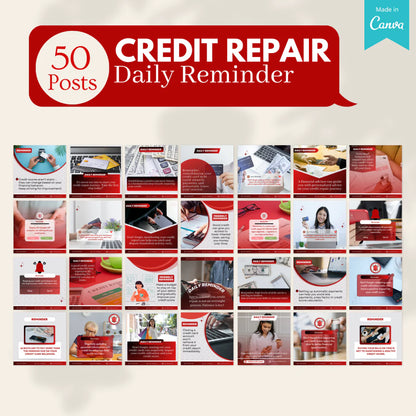 700+ Credit Repair Posts - Social Media Templates