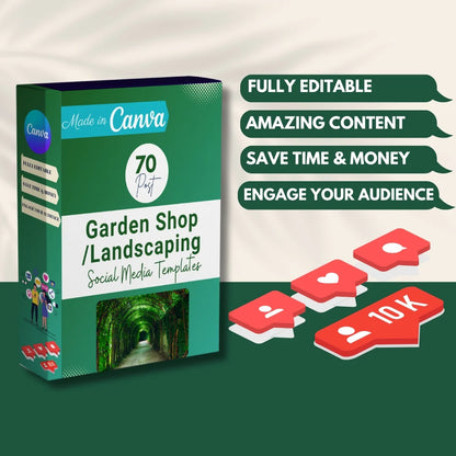 70 Garden Shop/Landscaping Promotion Canva Templates