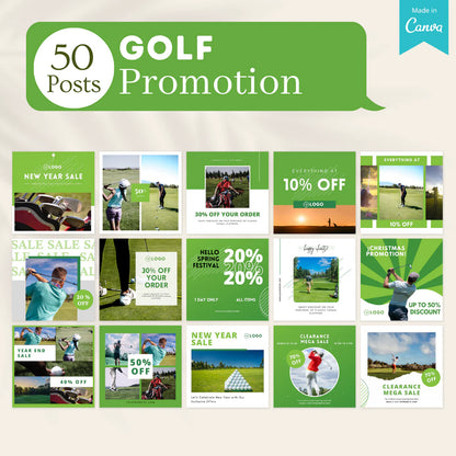 250 Golf Posts - Social Media Templates