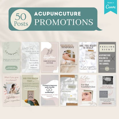 200 Acupuncuture Posts - Social Media Templates