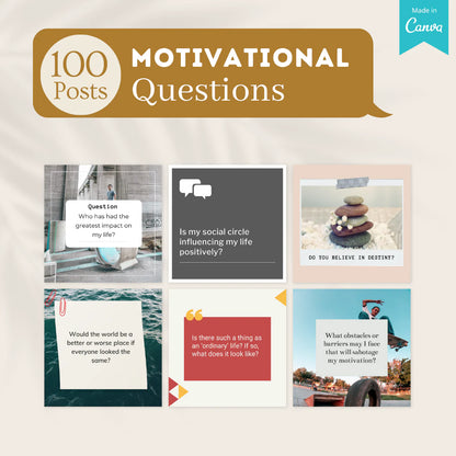 400 motivational posts - Social Media Templates