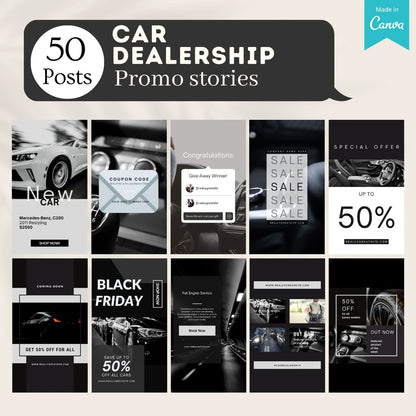 200 Bookstore Posts - Social Media Canva Templates