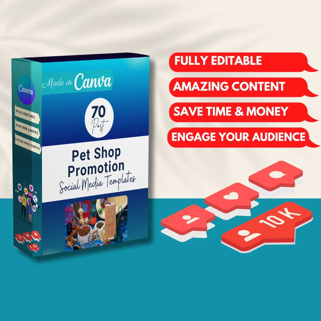 70 Pet Shop Promotion Canva Templates