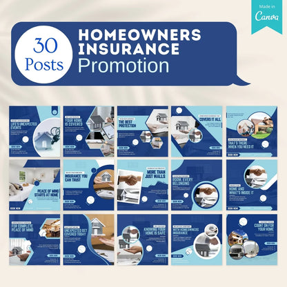 220 Homeowners Insurance Canva Templates