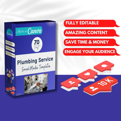 70 Plumbing Service Promotion Canva Templates