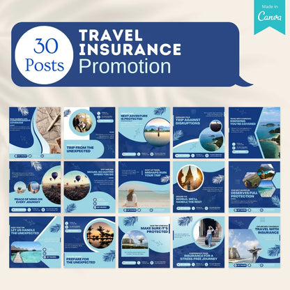 220 Travel Insurance Canva Templates