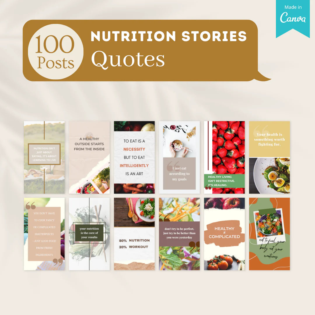 350 Nutrition Story - Social Media Templates