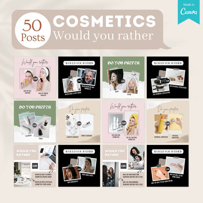 300 Cosmetics Posts - Social Media Templates