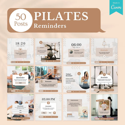 500 Pilates Post - Social Media Templates