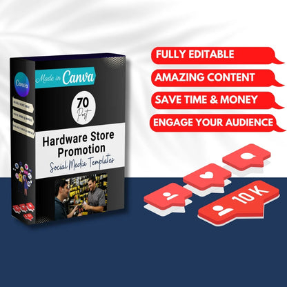 70 Hardware Store Promotion Canva Templates