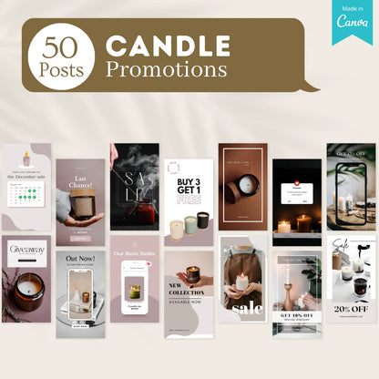 Candle Posts - Social Media Templates