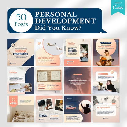 Personal Development Bundle -Social Media Templates