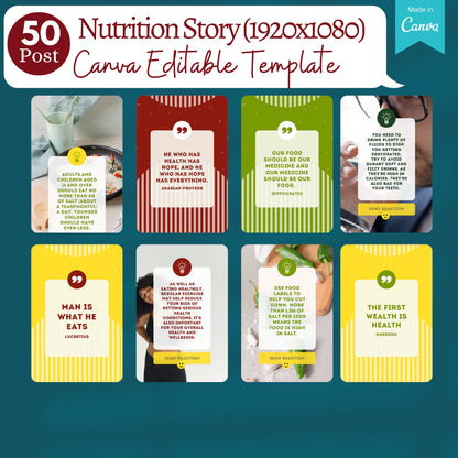 300 Nutrition (volume 2) -Social Media Templates