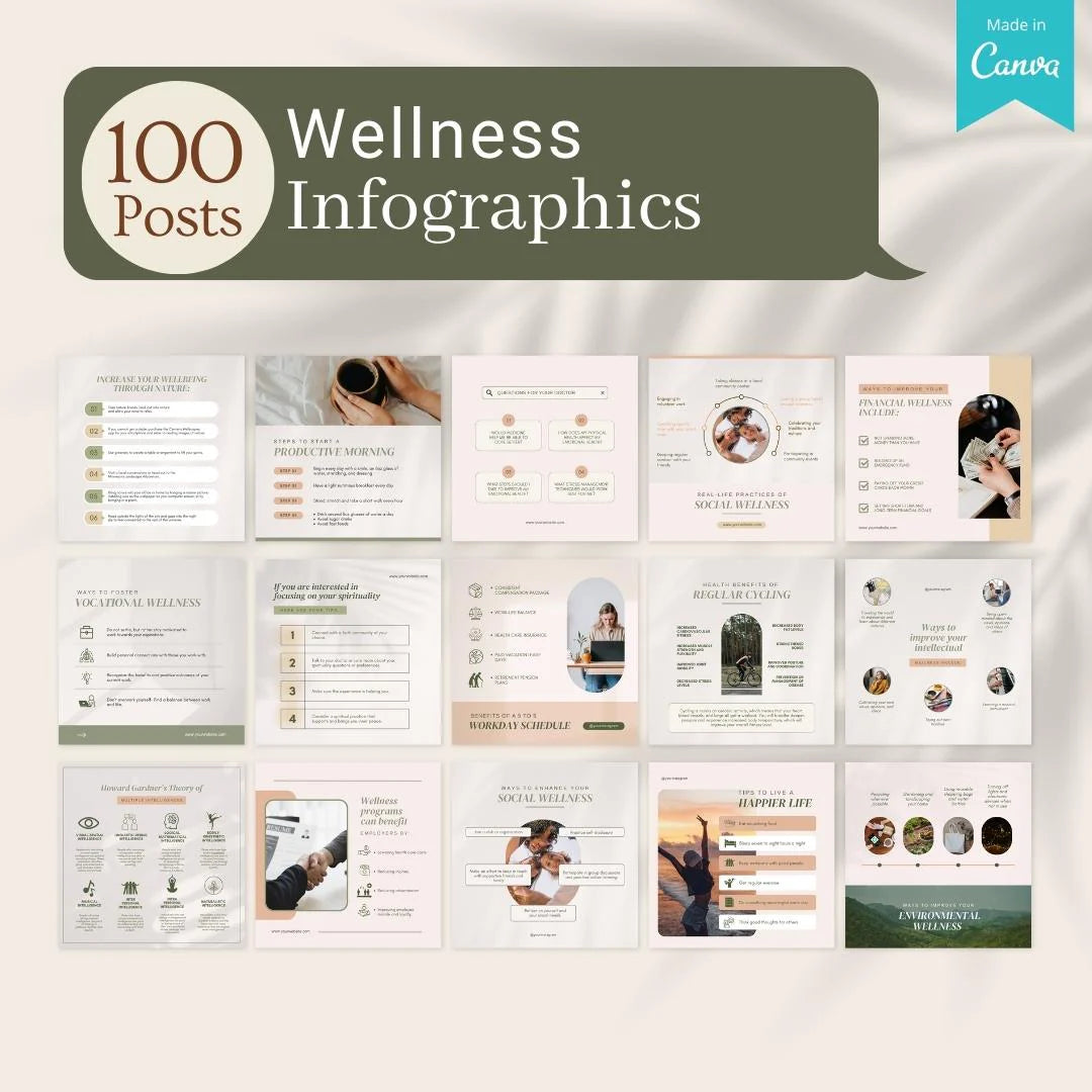 500 Wellness Bundle - Social Media Templates