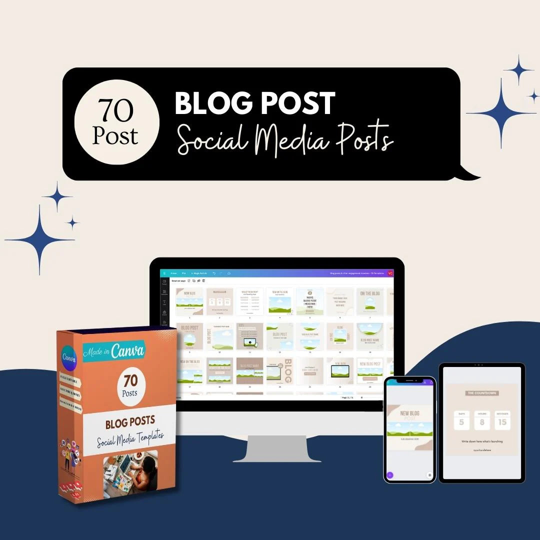 Blog Posts & Other Engagement Boosters – 70 Canva Templates