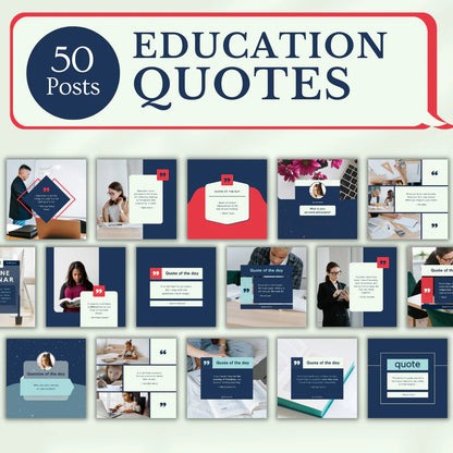 200 Education Posts - Canva Editable Templates