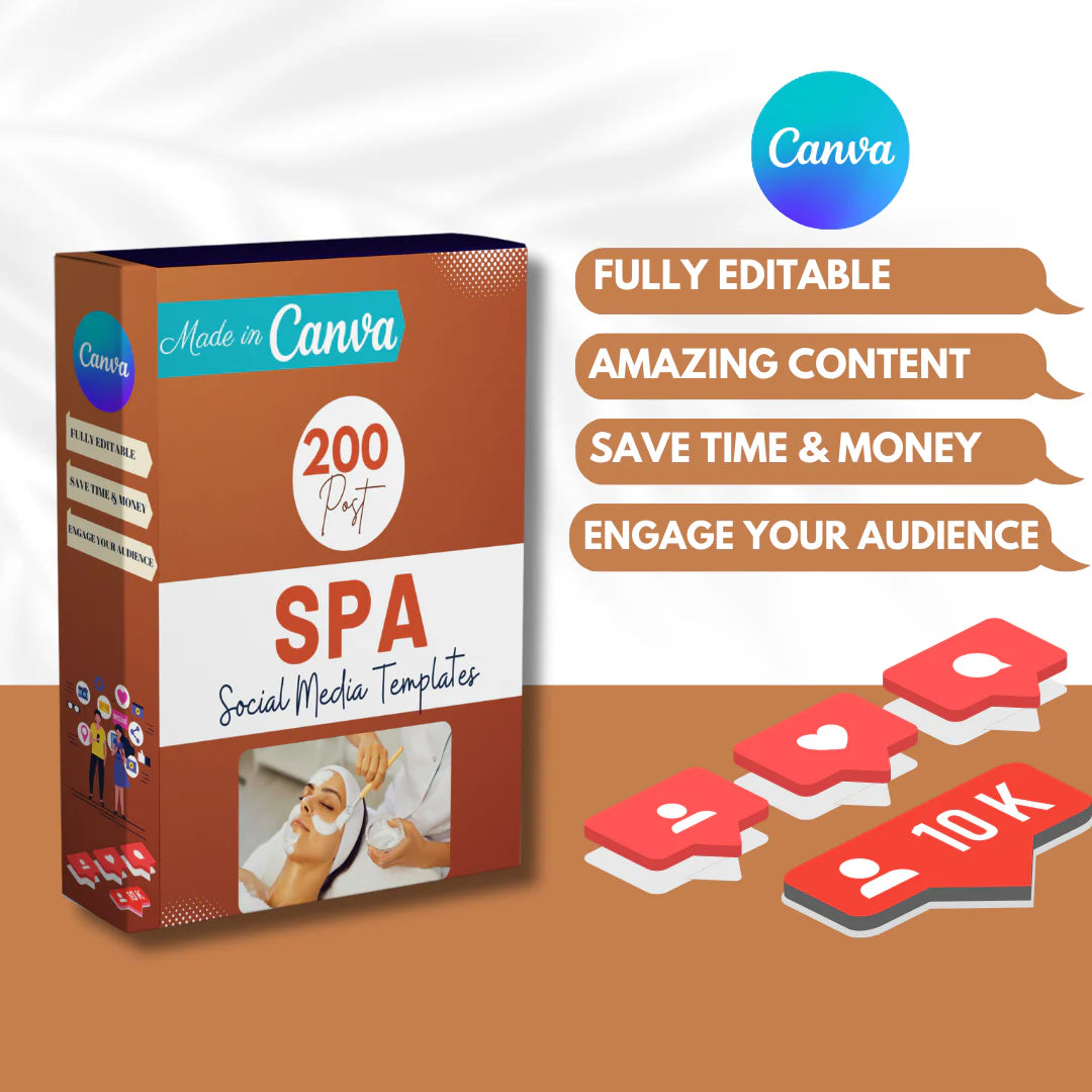 200 Spa Posts - Social Media Templates