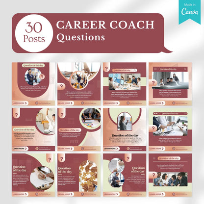 200 Career Coach Canva Templates