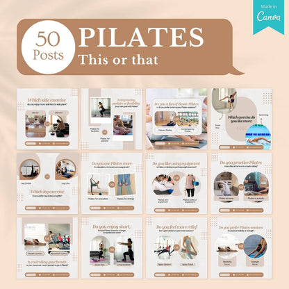 500 Pilates Post - Social Media Templates