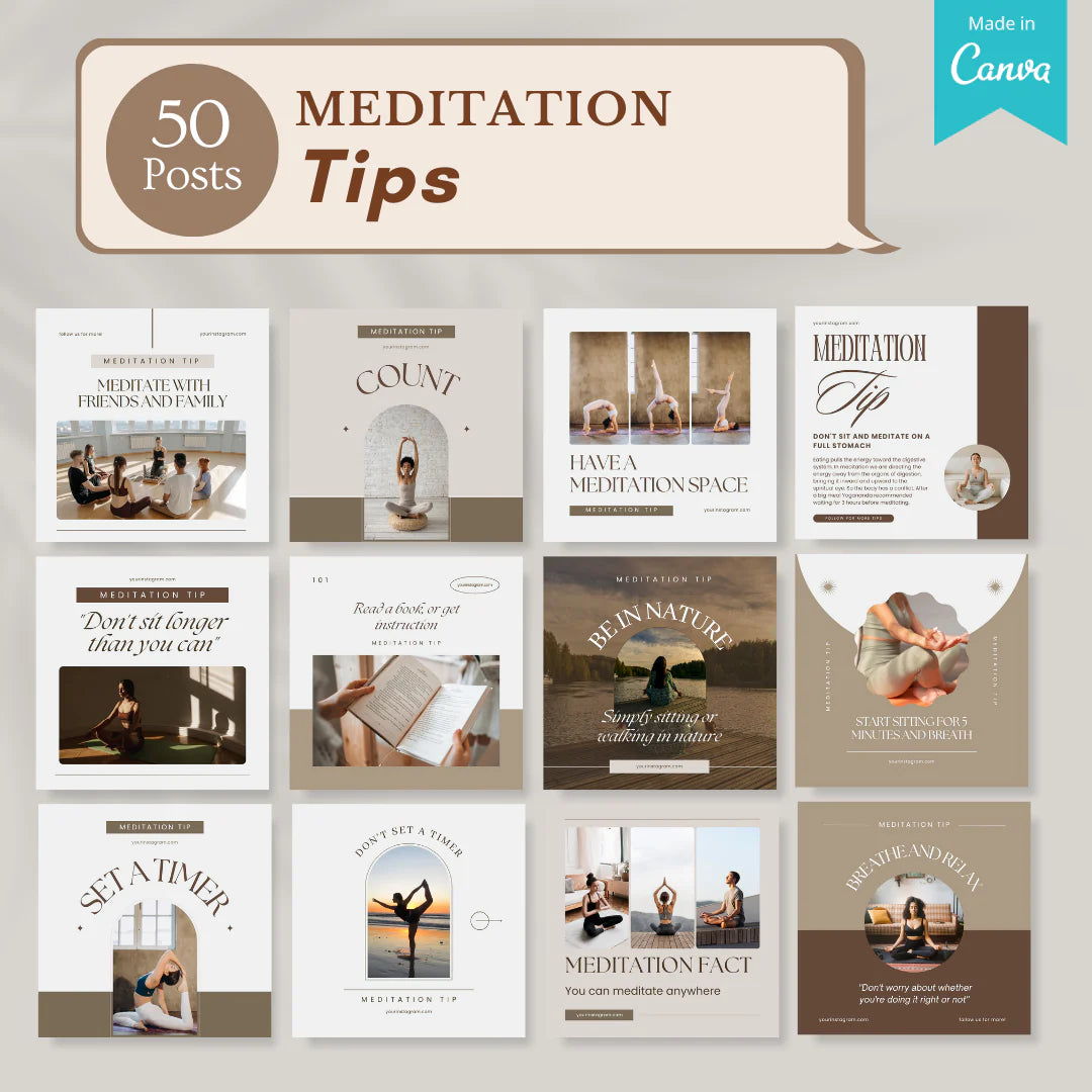 Meditation Bundle - Social Media Templates