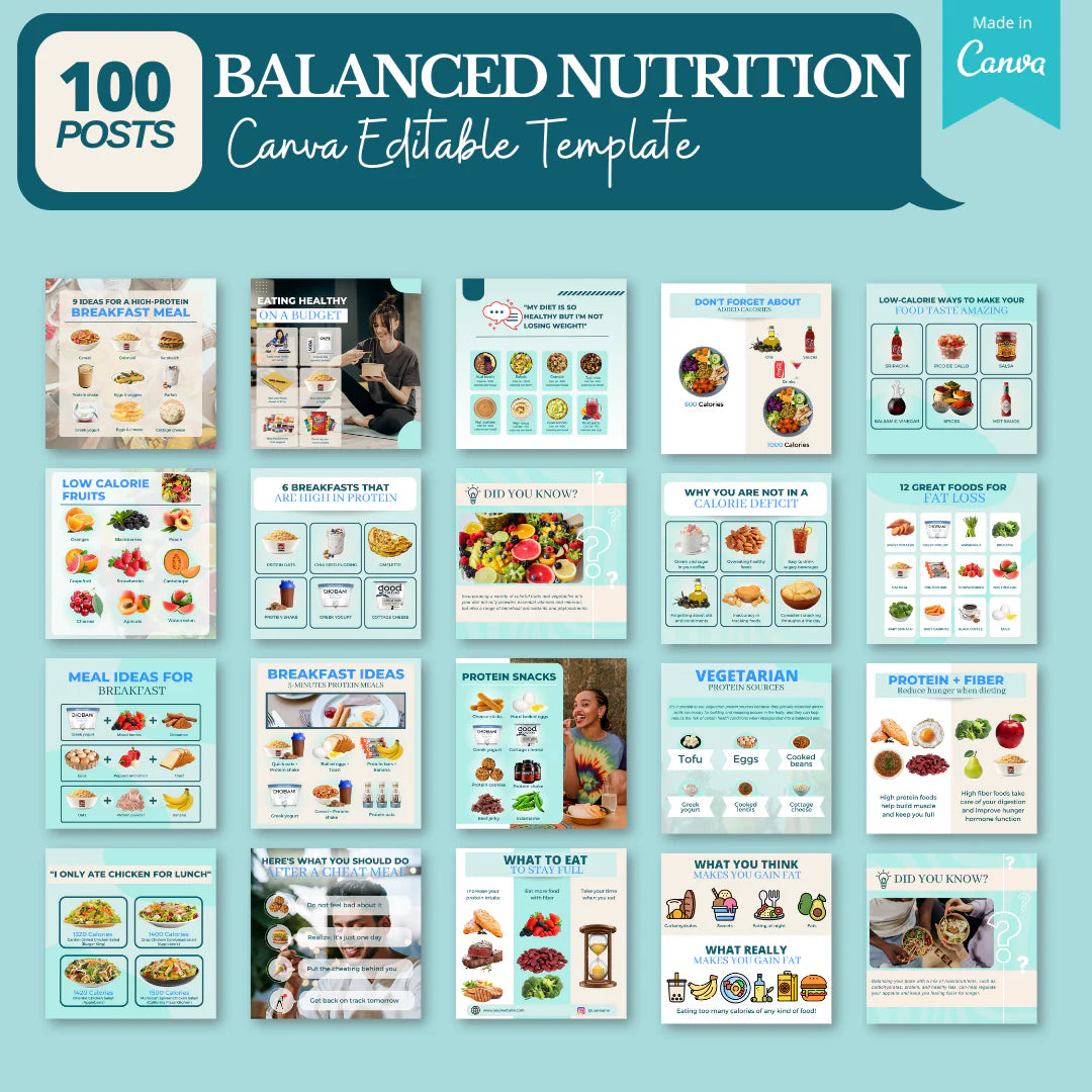 2000+ Fitness, Nutrition & Health Bundle - Social Media Templates