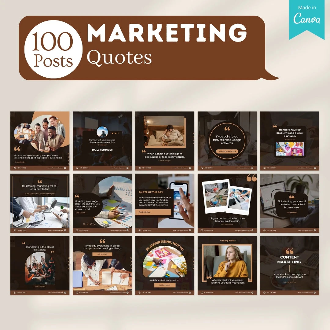 500 Marketing Agency Posts - Social Media Templates