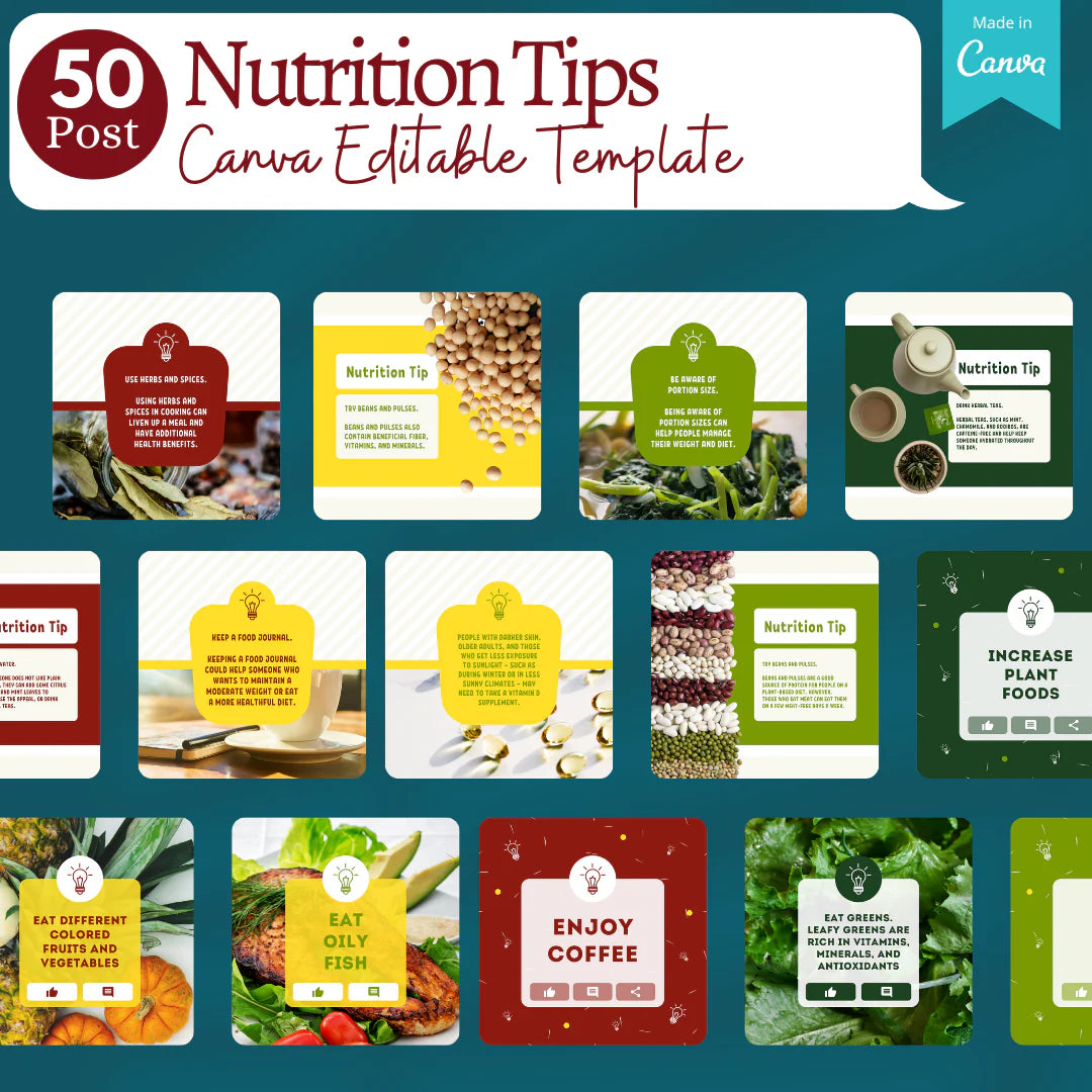 300 Nutrition (volume 2) -Social Media Templates