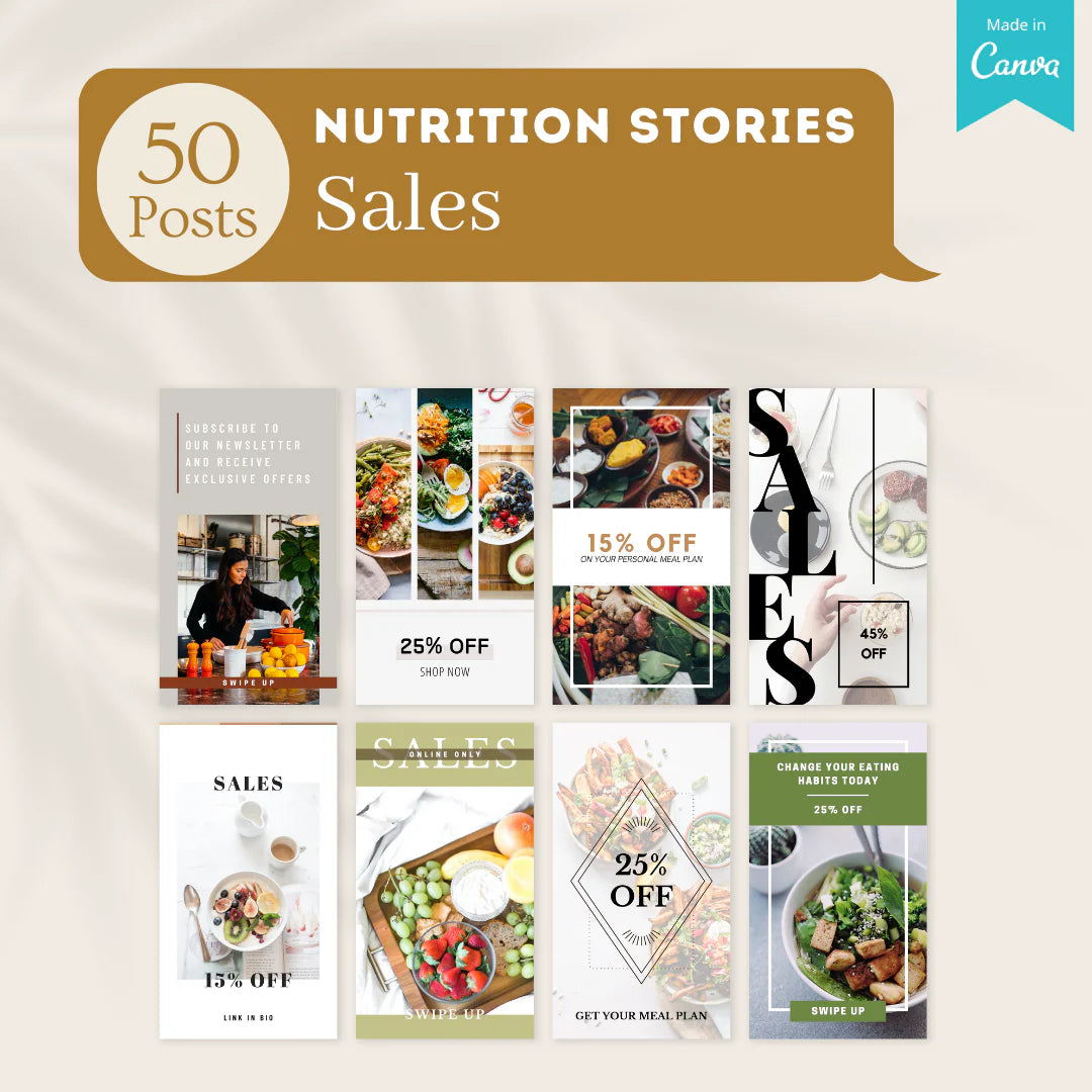 350 Nutrition Story - Social Media Templates