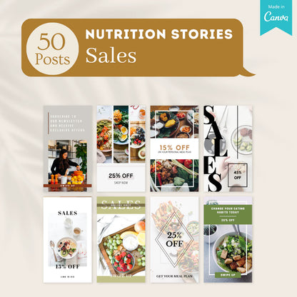 350 Nutrition Story - Social Media Templates