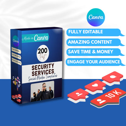 200 Security Services Posts - Social Media Templates