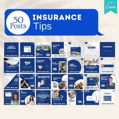 400 Insurance Posts - Social Media Templates