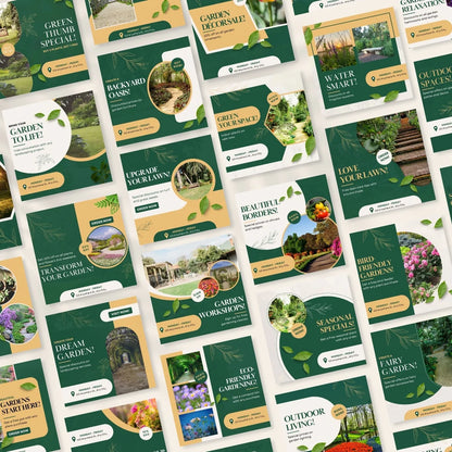 70 Garden Shop/Landscaping Promotion Canva Templates