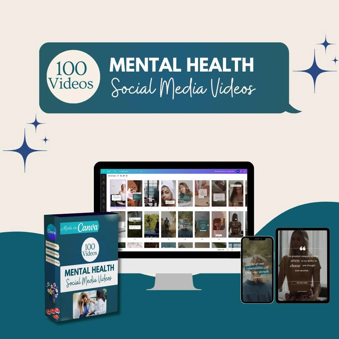 100 Mental Health Canva Videos