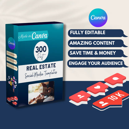 300 Real Estate Posts - Social Media Templates