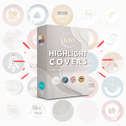 Highlight Cover Templates - 100 Templates