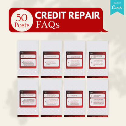 700+ Credit Repair Posts - Social Media Templates