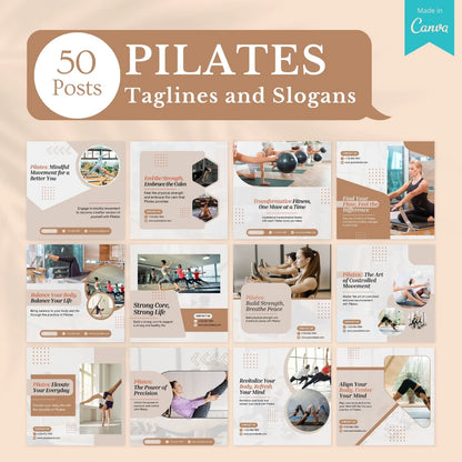 500 Pilates Post - Social Media Templates