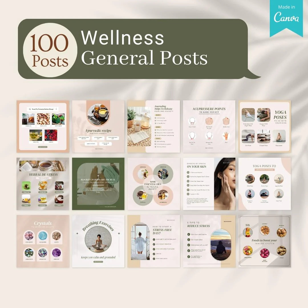 500 Wellness Bundle - Social Media Templates