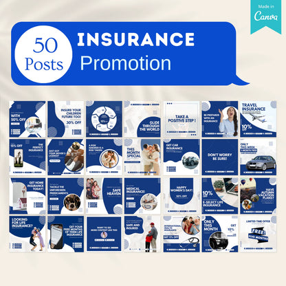 400 Insurance Posts - Social Media Templates