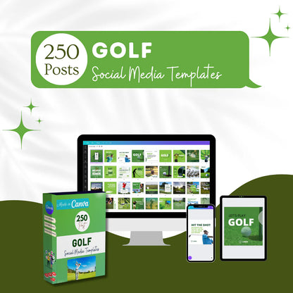 250 Golf Posts - Social Media Templates