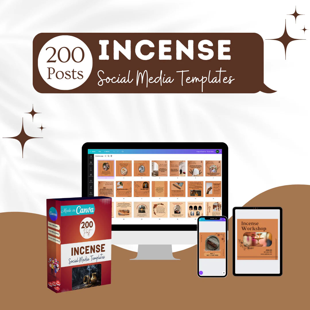 200 Incense Posts - Social Media Templates