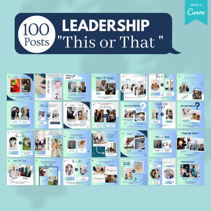 850 Leadership Bundle - Social Media Templates