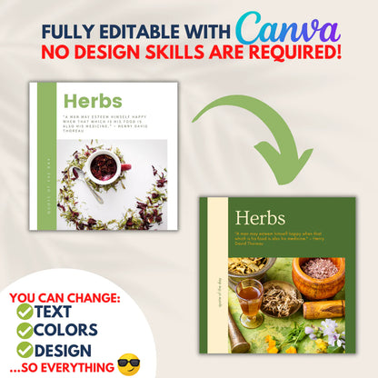 250 Herbal Medicine Posts - Social Media Templates