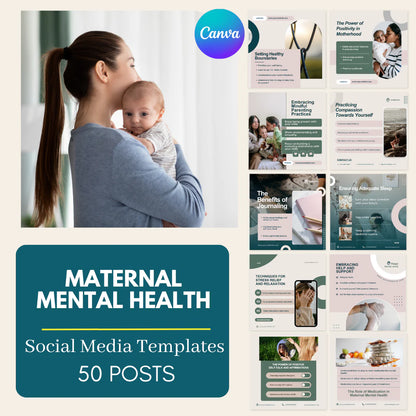 50 Maternal Mental Health - Social Media Templates