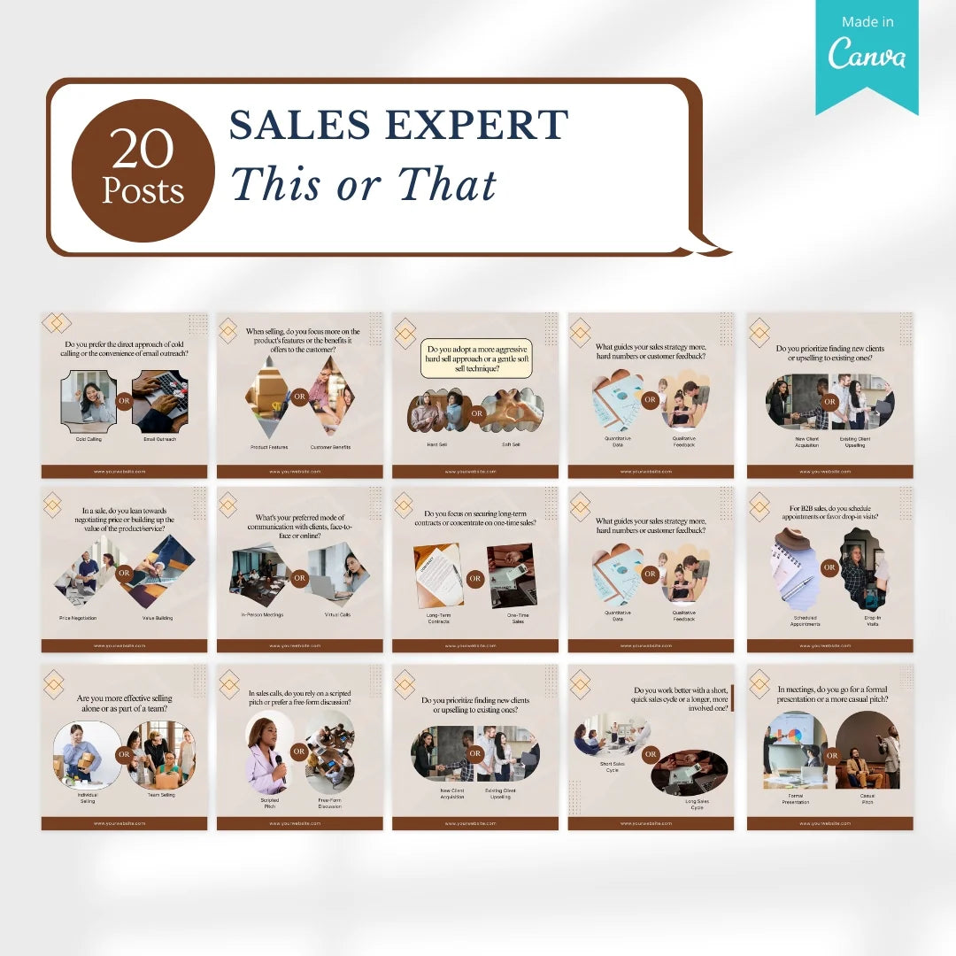 200 Sales Expert Canva Templates