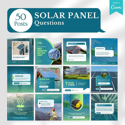 430 Solar Panel - Social Media Canva Templates