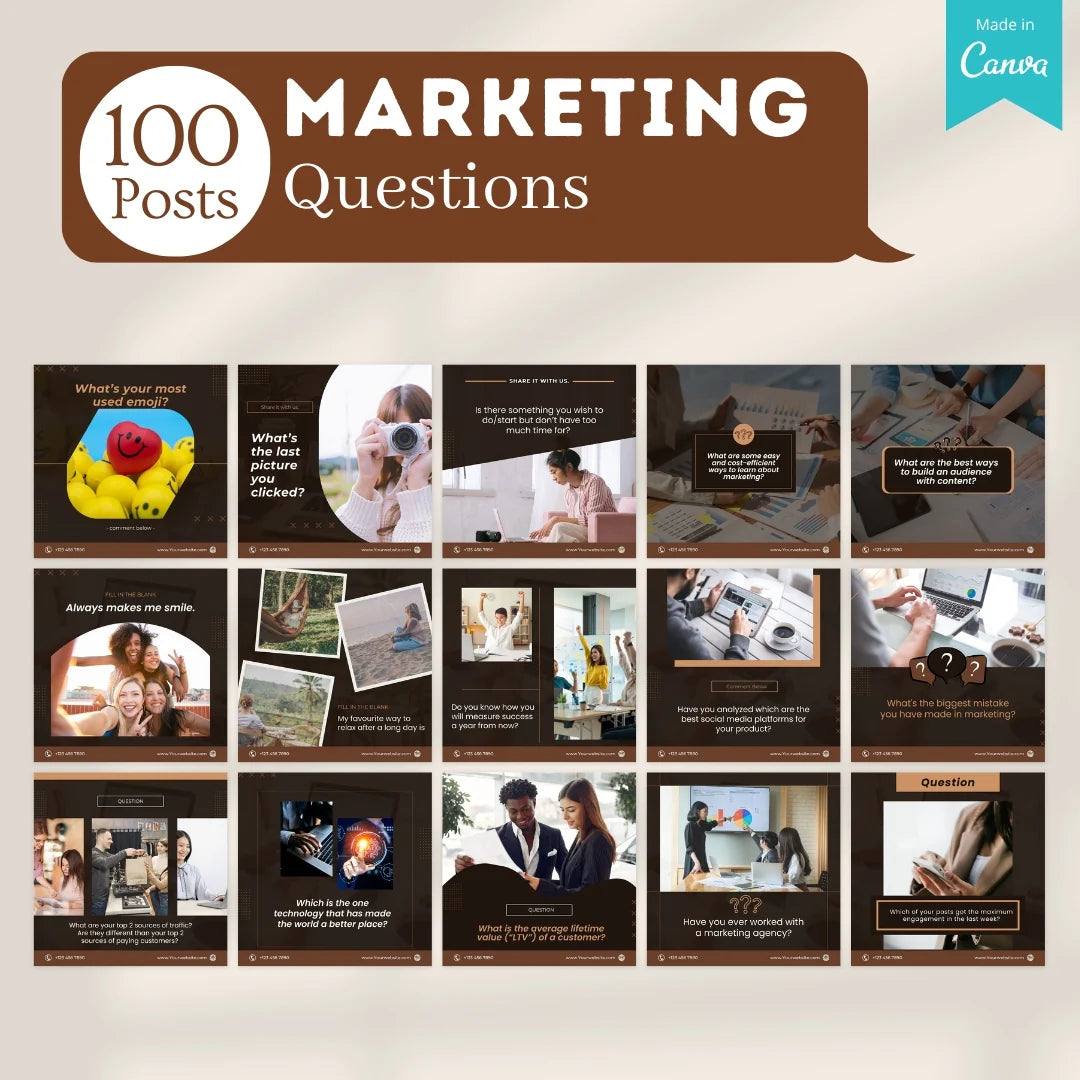 500 Marketing Agency Posts - Social Media Templates