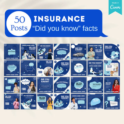 400 Insurance Posts - Social Media Templates